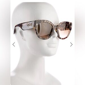 Fendi Tortoiseshell Sunglasses with Gold Accents